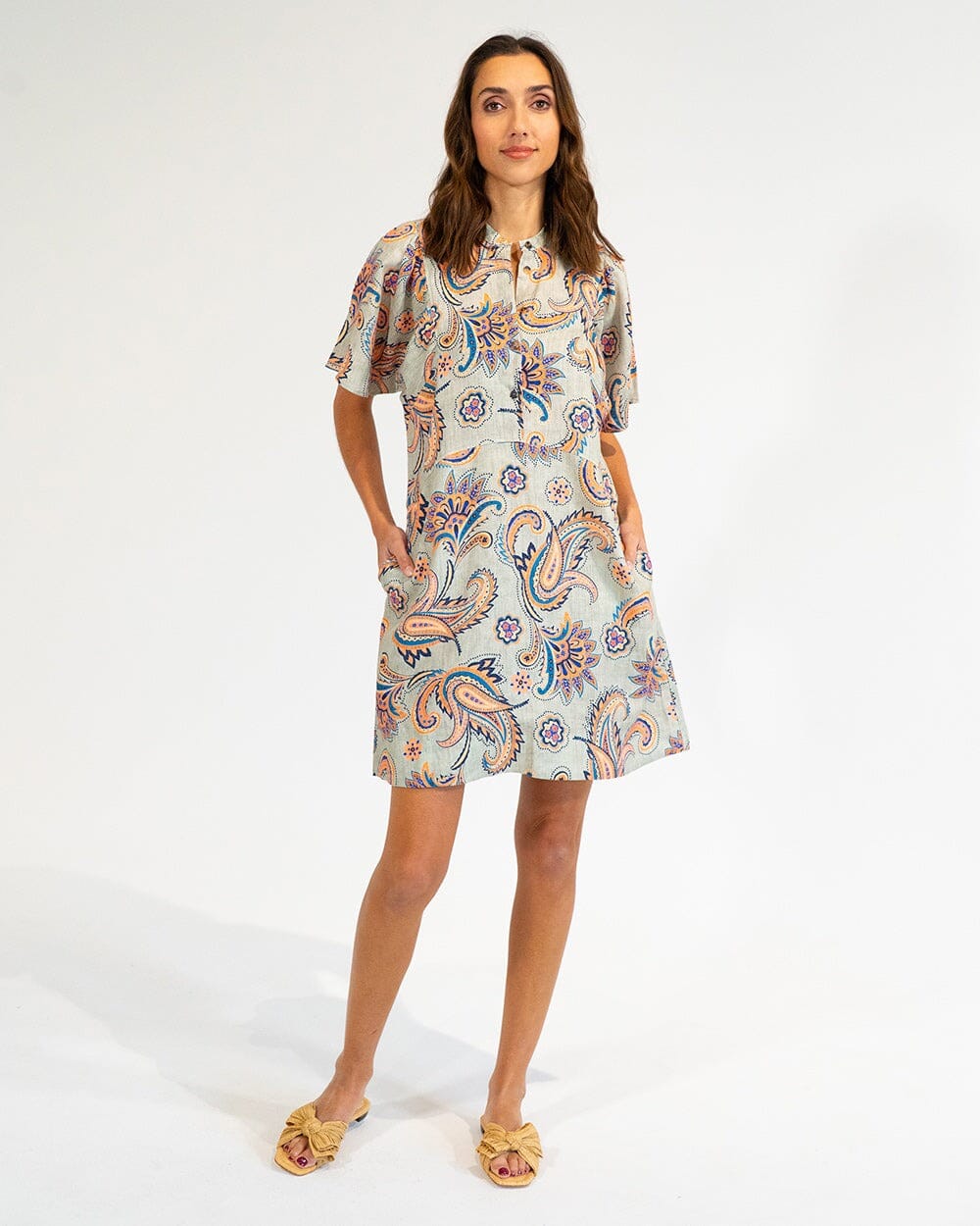 ELMS + KING Ticino Mini Dress - Paisley Dress - Zabecca Living