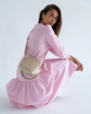 ELMS + KING Vigo Crossbody - Light Gold HANDBAG - Zabecca Living