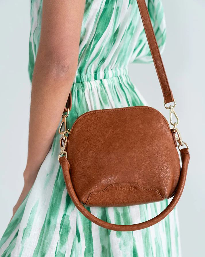 ELMS + KING Vigo Crossbody - Tan Pebble HANDBAG - Zabecca Living