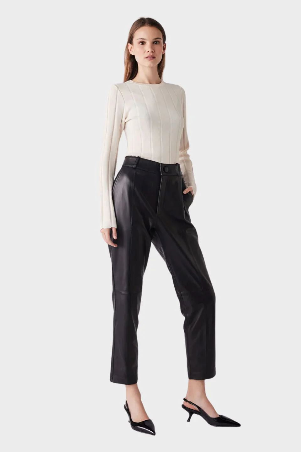 ESMAEE Avenue Crew Neck Sweater - Cream Jumpers + Knitwear - Zabecca Living