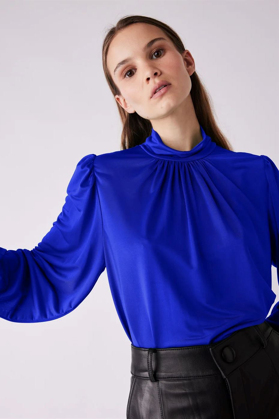 ESMAEE Flute Top - Cobalt Shirts &amp; Blouses - Zabecca Living