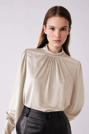 ESMAEE Flute Top - Cream Shirts & Blouses - Zabecca Living