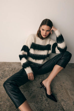 ESMAEE Frost Sweater - Black/White Jumpers + Knitwear - Zabecca Living