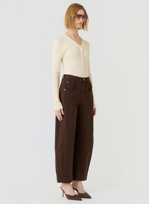 ESMAEE Mayfair Barrel Jeans - Espresso Denim JEANS - Zabecca Living