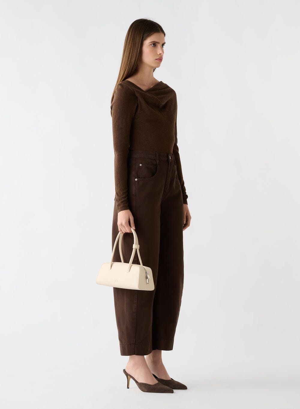 ESMAEE Mayfair Barrel Jeans - Espresso Denim JEANS - Zabecca Living