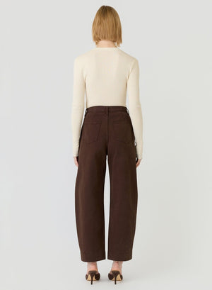 ESMAEE Mayfair Barrel Jeans - Espresso Denim JEANS - Zabecca Living