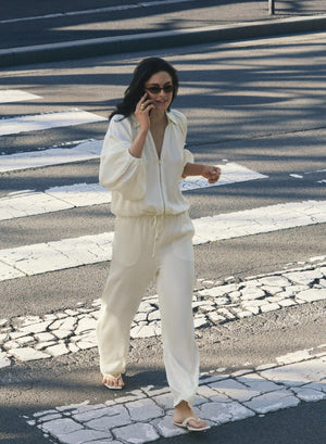 ESMAEE Mercer Pant - Ivory PANTS - Zabecca Living