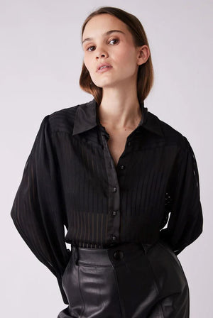 ESMAEE Nightfall Blouse - Black Shirts & Blouses - Zabecca Living