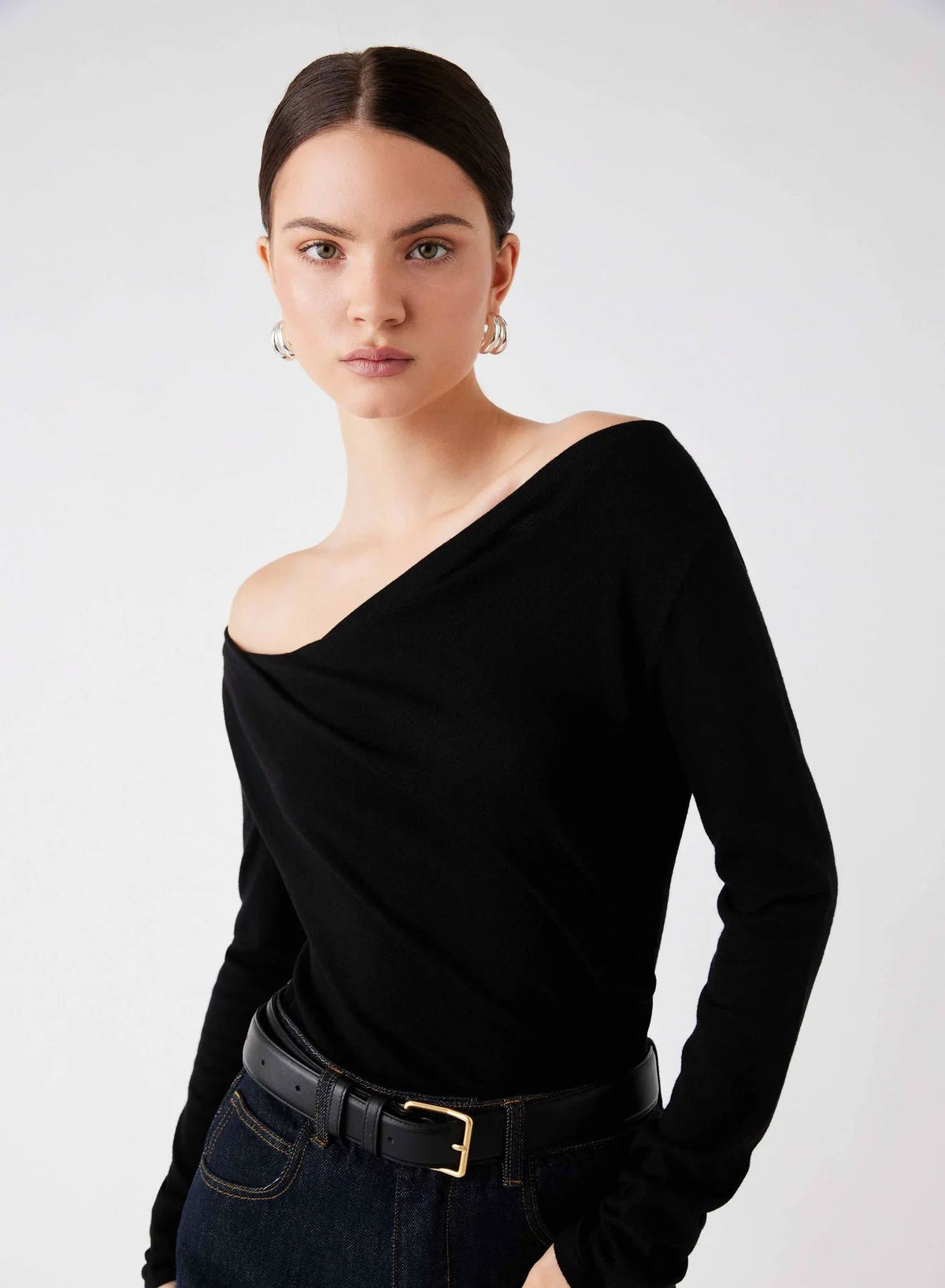 ESMAEE Pinnacle Knit Top - Black Jumpers + Knitwear - Zabecca Living