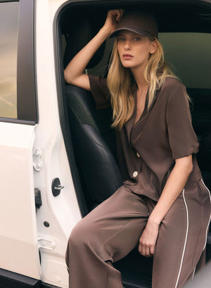 ESMAEE Staycation Shirt - Choc Shirts & Blouses - Zabecca Living