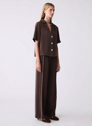 ESMAEE Staycation Shirt - Choc Shirts & Blouses - Zabecca Living