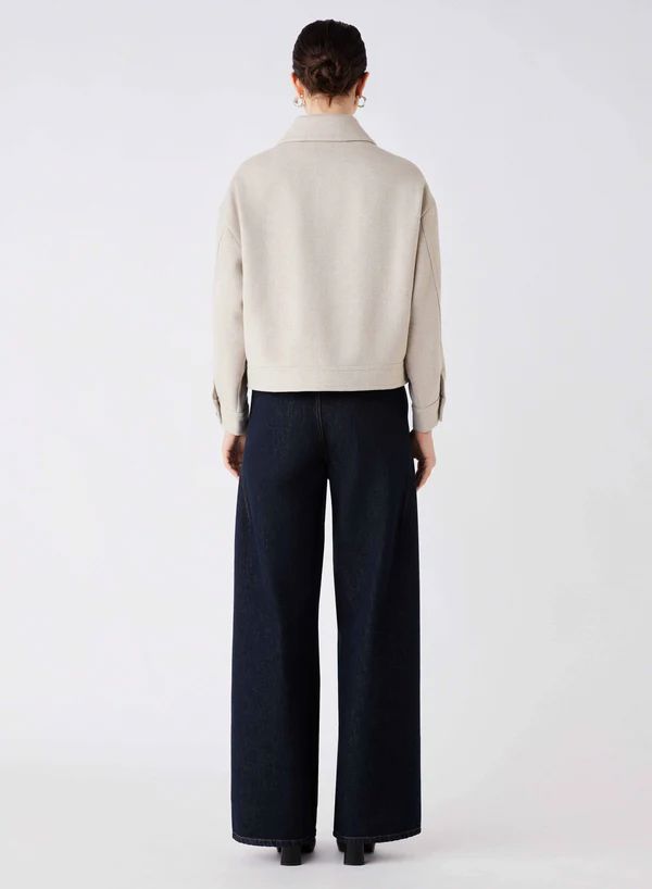 ESMAEE Stopover Jacket - Cream Chevron Jacket - Zabecca Living