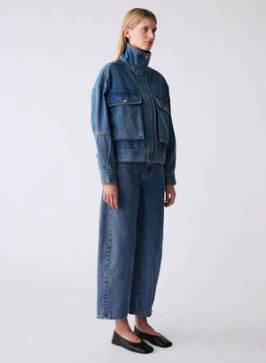 ESMAEE Terminal Denim Jacket - Blue Denim Jackets + Coats - Zabecca Living