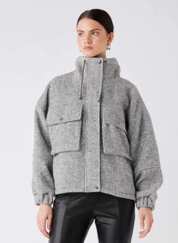 ESMAEE Weekender Jacket - Ash Chevron Jacket - Zabecca Living