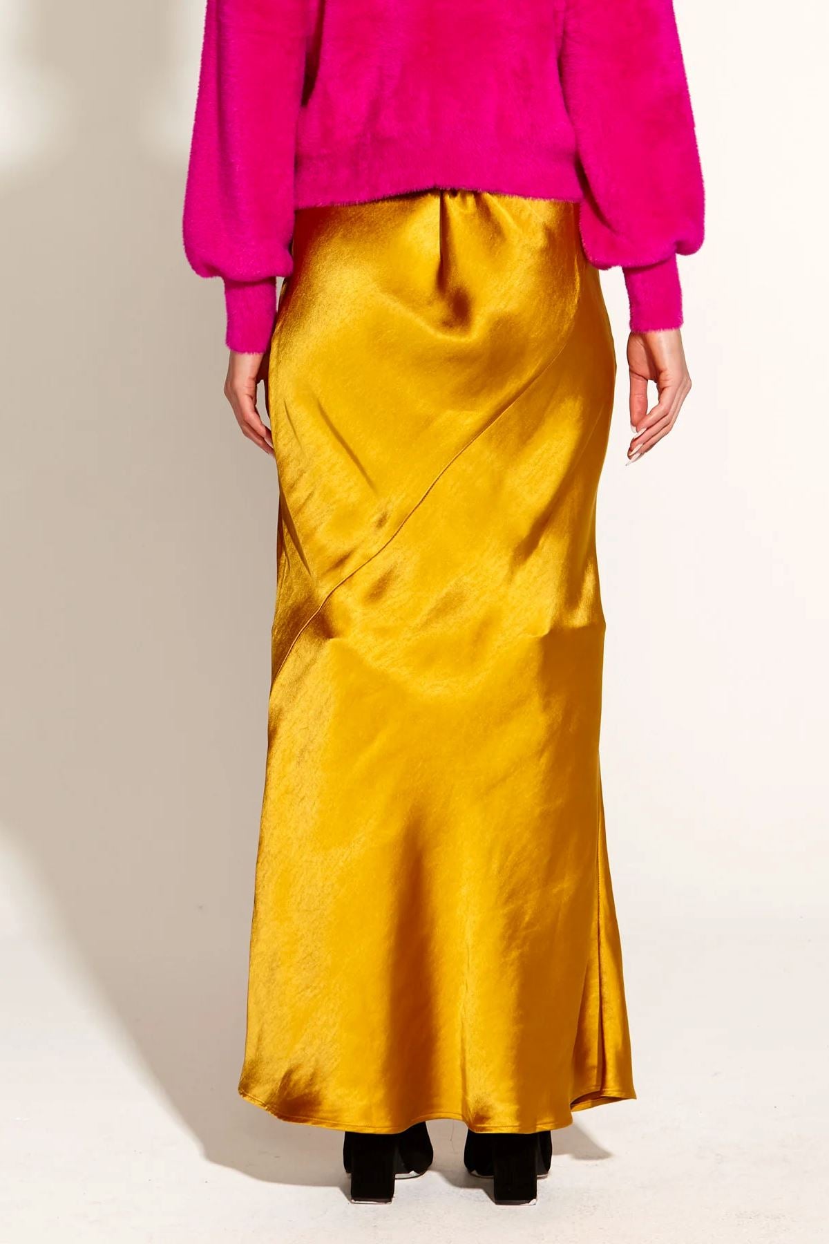 FATE &amp; BECKER Only She Knows Maxi Skirt - Gold Skirt - Zabecca Living