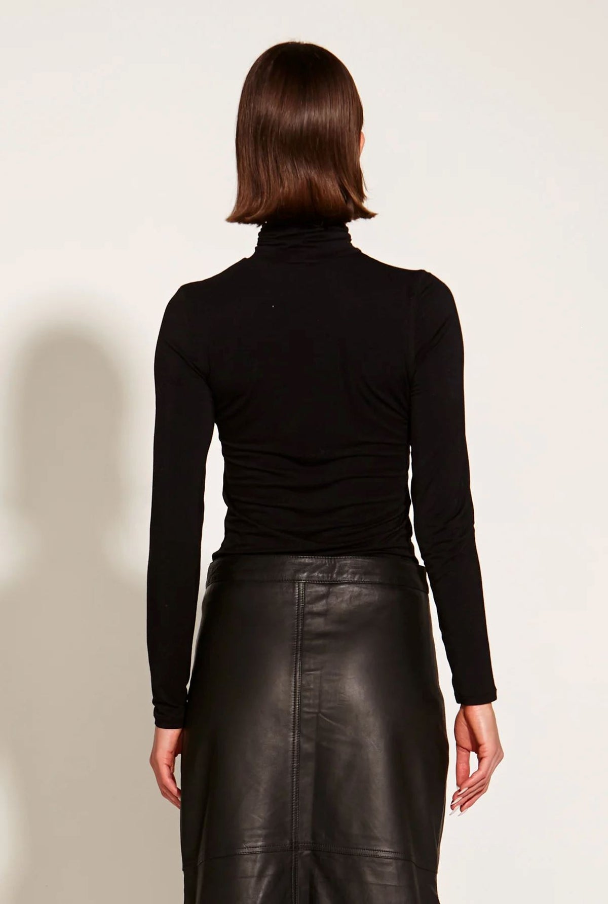 FATE &amp; BECKER Sweet Soul Turtleneck Top - Black Long Sleeve Tee - Zabecca Living