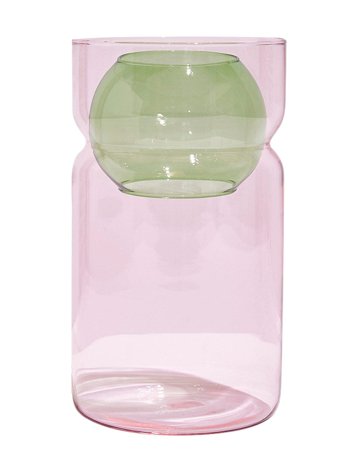 FAZEEK Balance Vase - Pink + Green DRINKWARE - Zabecca Living