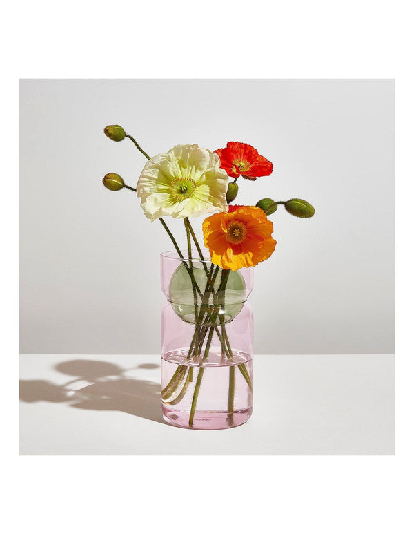 FAZEEK Balance Vase - Pink + Green - Zabecca Living