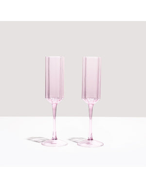 FAZEEK Wave Flute - Pink DRINKWARE - Zabecca Living