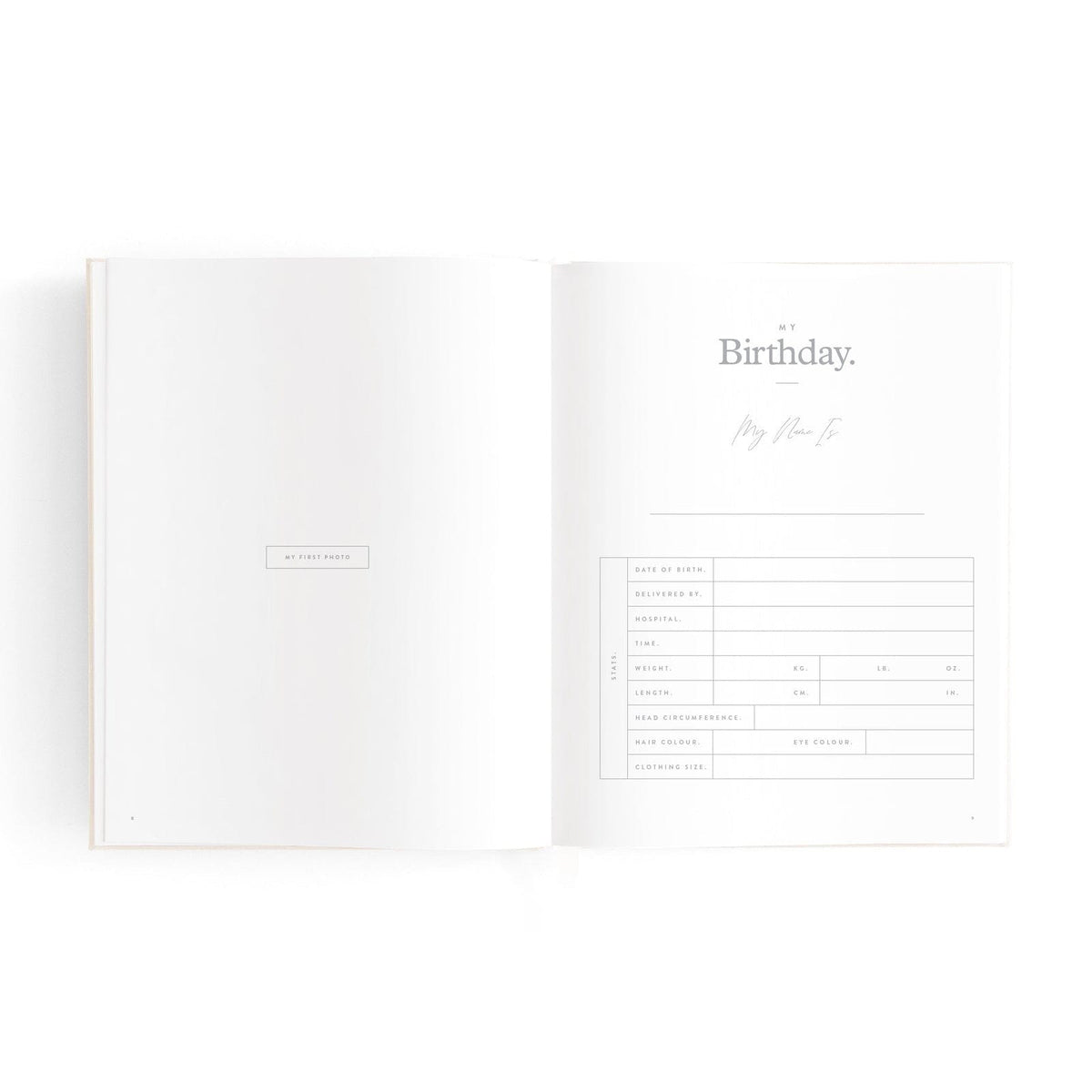 FOX & FALLOW Mini Baby Book - Oatmeal BABY (0-12 Mths) - Zabecca Living