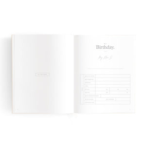 FOX & FALLOW Mini Baby Book - Oatmeal BABY (0-12 Mths) - Zabecca Living