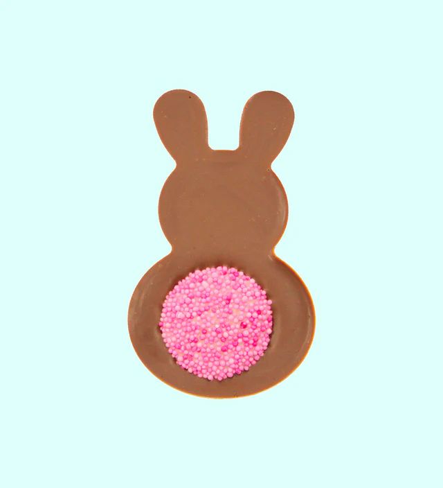FRECKLEBERRY Chocolate Bunny Freckle Tail - Pink Tail Chocolate - Zabecca Living
