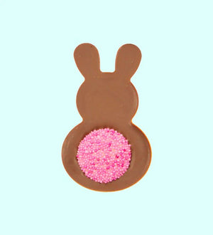FRECKLEBERRY Chocolate Bunny Freckle Tail - Pink Tail Chocolate - Zabecca Living