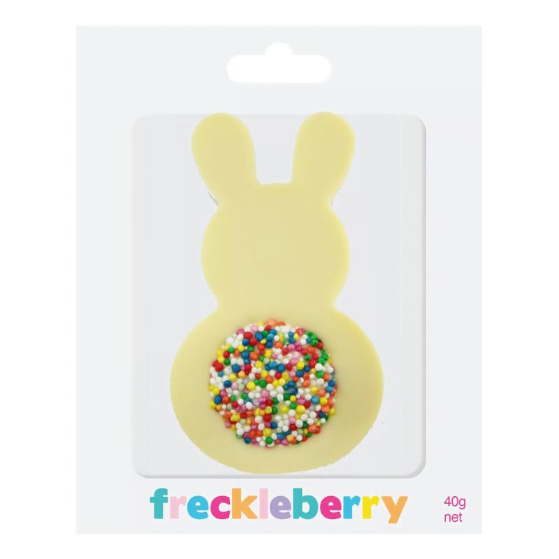 FRECKLEBERRY Chocolate Bunny Freckle Tail - White Choc - Multi Tail Chocolate - Zabecca Living