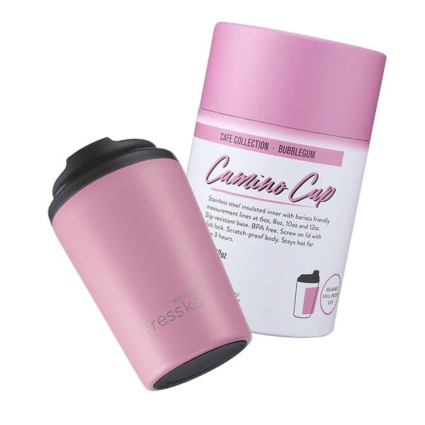 FRESSKO Camino Reusable Cup 12oz - Bubblegum COFFEE, TEA & DRINKS - Zabecca Living