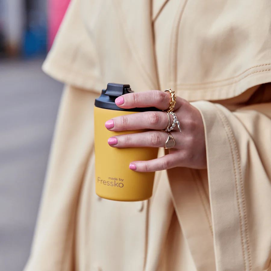 FRESSKO Camino Reusable Cup 12oz - Canary COFFEE, TEA & DRINKS - Zabecca Living