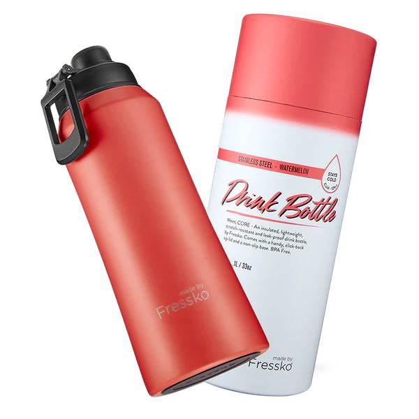 FRESSKO Core Drink Bottle 1L - Watermelon COFFEE, TEA & DRINKS - Zabecca Living