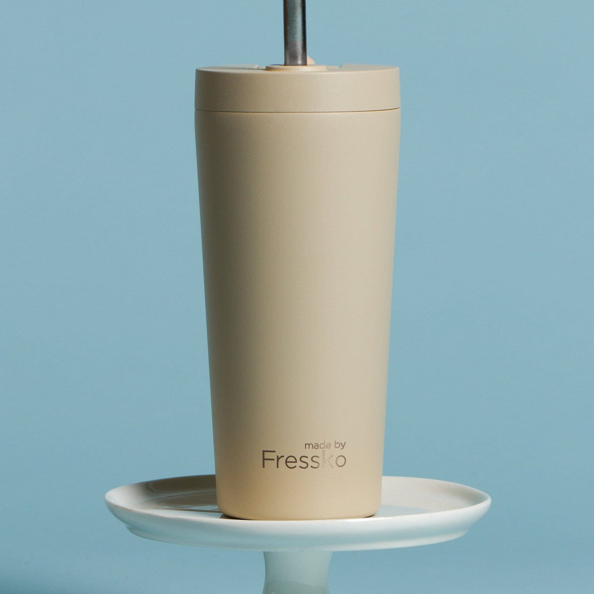 FRESSKO Venti Ceramic Tumbler 600ml - Oat COFFEE, TEA &amp; DRINKS - Zabecca Living