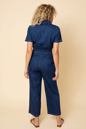 FROCK ME OUT Denim Freestyler Jumpsuit - Washed Denim JUMPSUIT - Zabecca Living