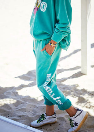 HAMMILL & CO Beach Track Pant - Faded Jade PANTS - Zabecca Living