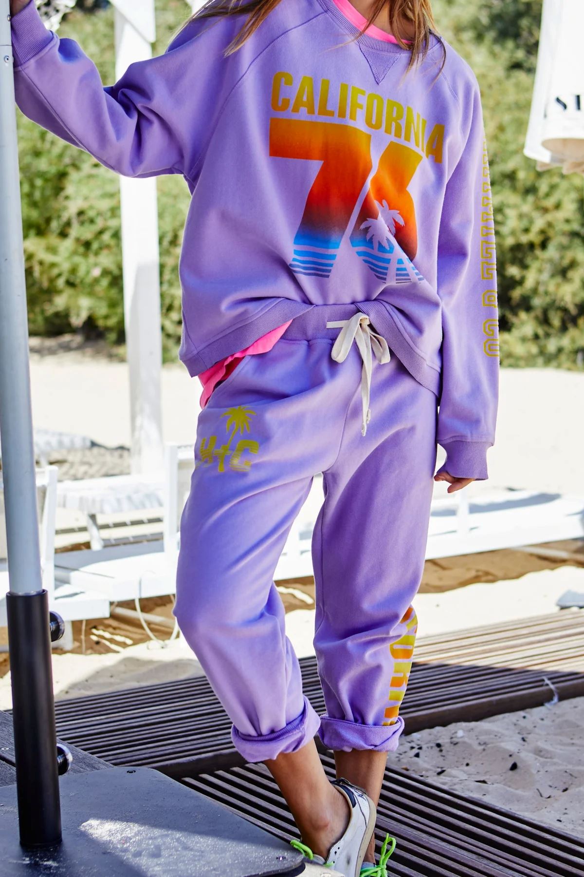 HAMMILL & CO California Track Pant - Lavender PANTS - Zabecca Living