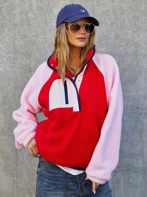 HAMMILL & CO Freestyle Polar Fleece - Red/Pink Jacket - Zabecca Living