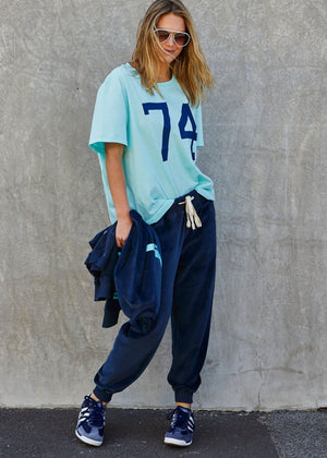 HAMMILL & CO Graphic Tee - Pale Blue Tee - Zabecca Living