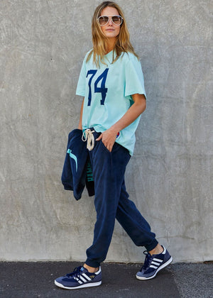 HAMMILL & CO Graphic Tee - Pale Blue Tee - Zabecca Living
