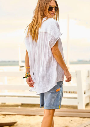 HAMMILL & CO Island Soul Shirt - White Shirts & Blouses - Zabecca Living