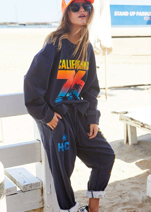 HAMMILL & CO Sunset California Sweat - Navy SWEATER - Zabecca Living