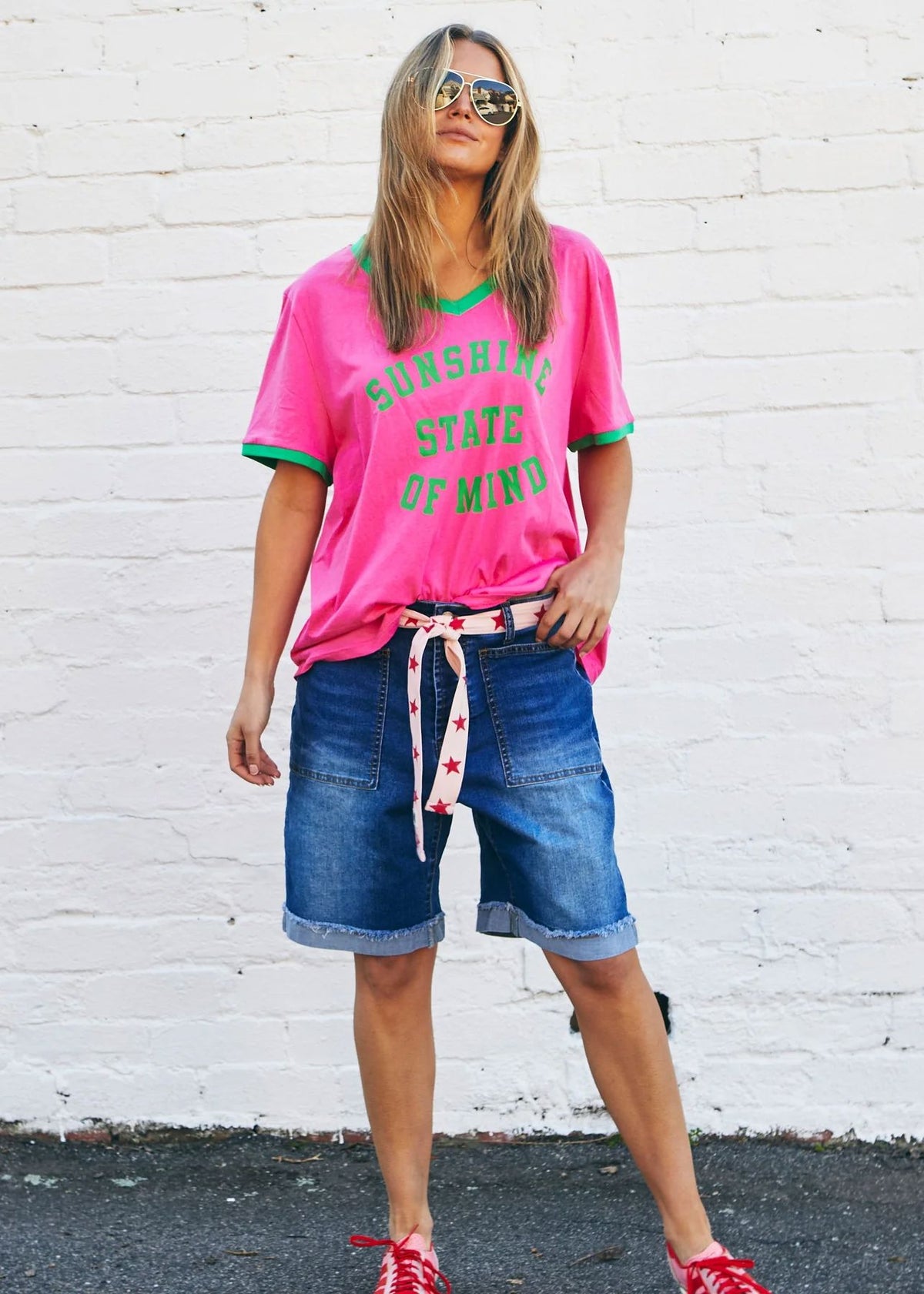 HAMMILL &amp; CO Weekend Stretch Short - Dark Denim SHORTS - Zabecca Living