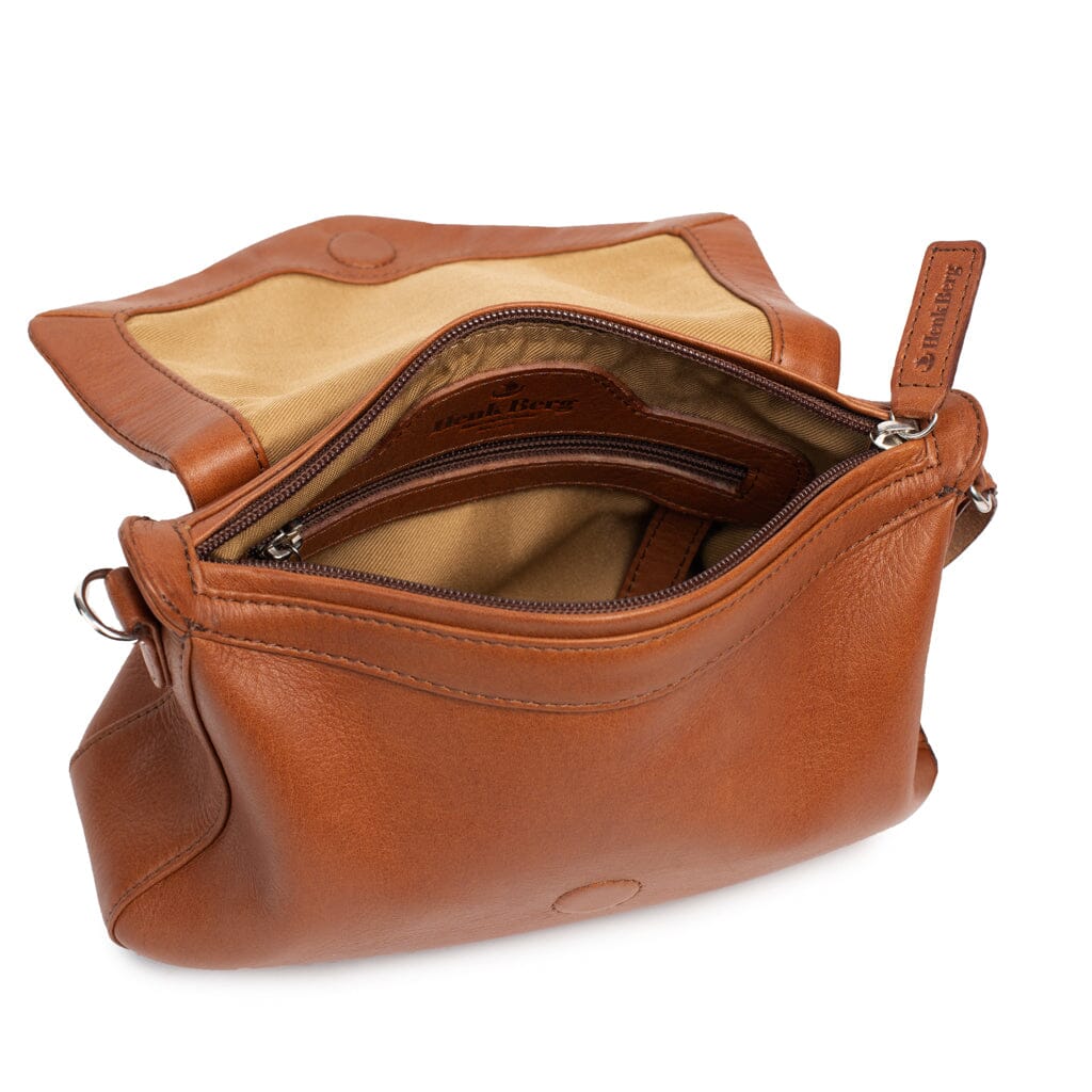 HENK BERG Margaret Crossbody Bag - Vintage Tan HANDBAG - Zabecca Living