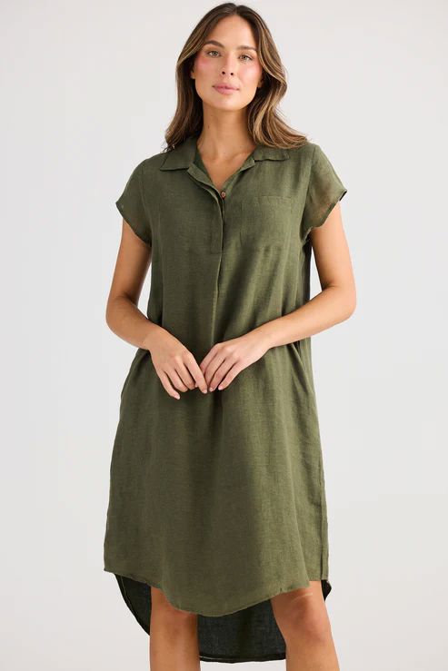 HOLIDAY Ahoy Tunic - Olive DRESS - Zabecca Living