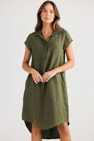 HOLIDAY Ahoy Tunic - Olive DRESS - Zabecca Living
