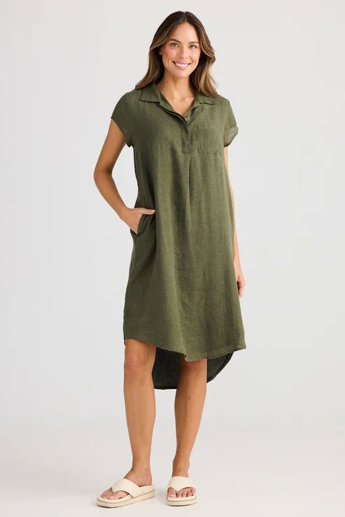HOLIDAY Ahoy Tunic - Olive DRESS - Zabecca Living