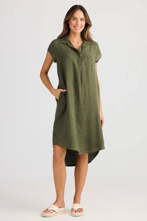 HOLIDAY Ahoy Tunic - Olive DRESS - Zabecca Living