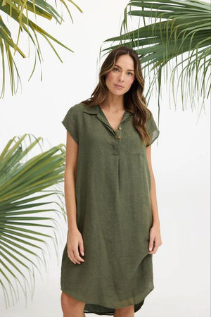 HOLIDAY Ahoy Tunic - Olive DRESS - Zabecca Living