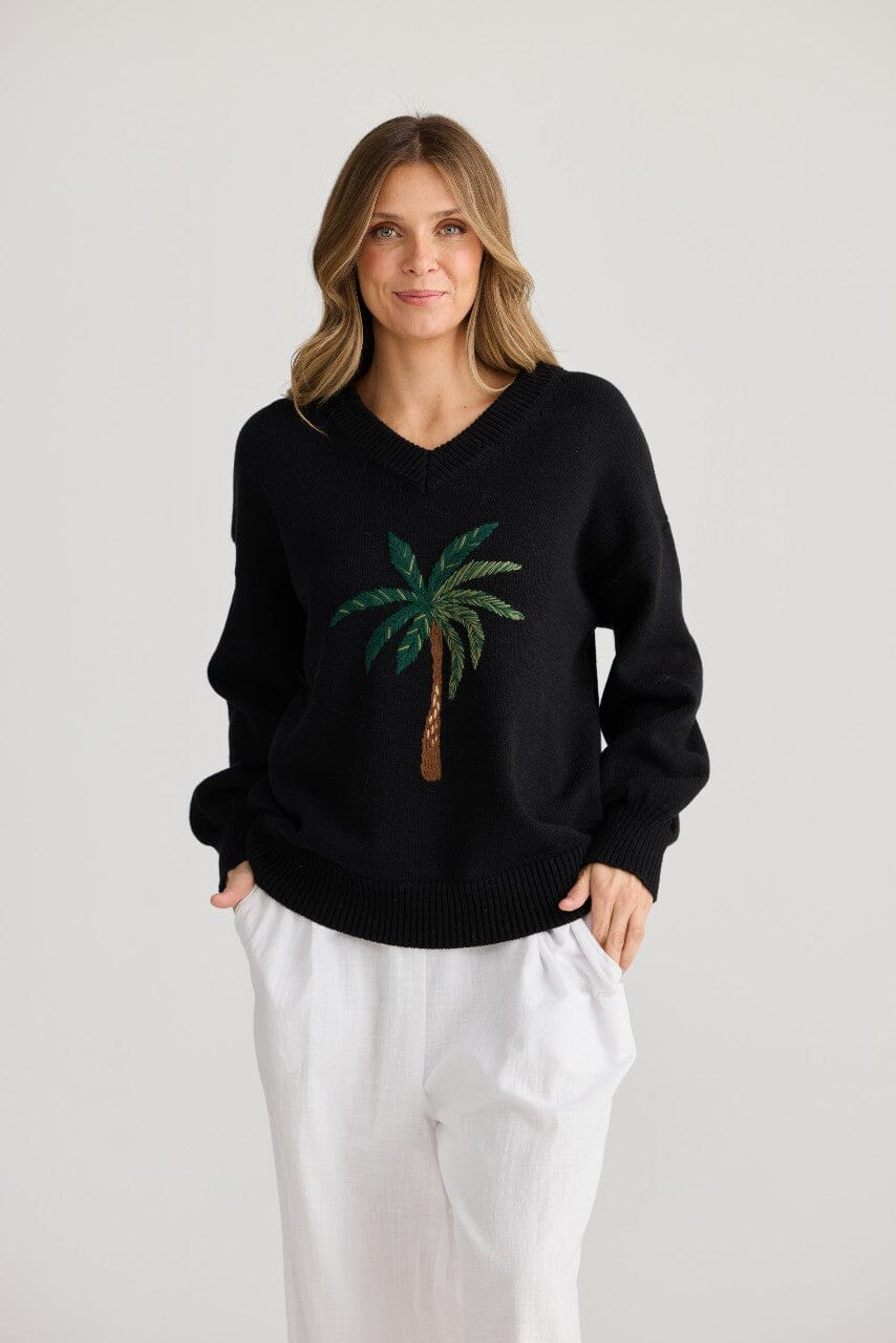 HOLIDAY Fiji Knit - Black Jumpers + Knitwear - Zabecca Living