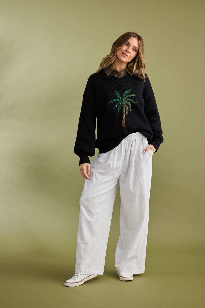 HOLIDAY Fiji Knit - Black Jumpers + Knitwear - Zabecca Living