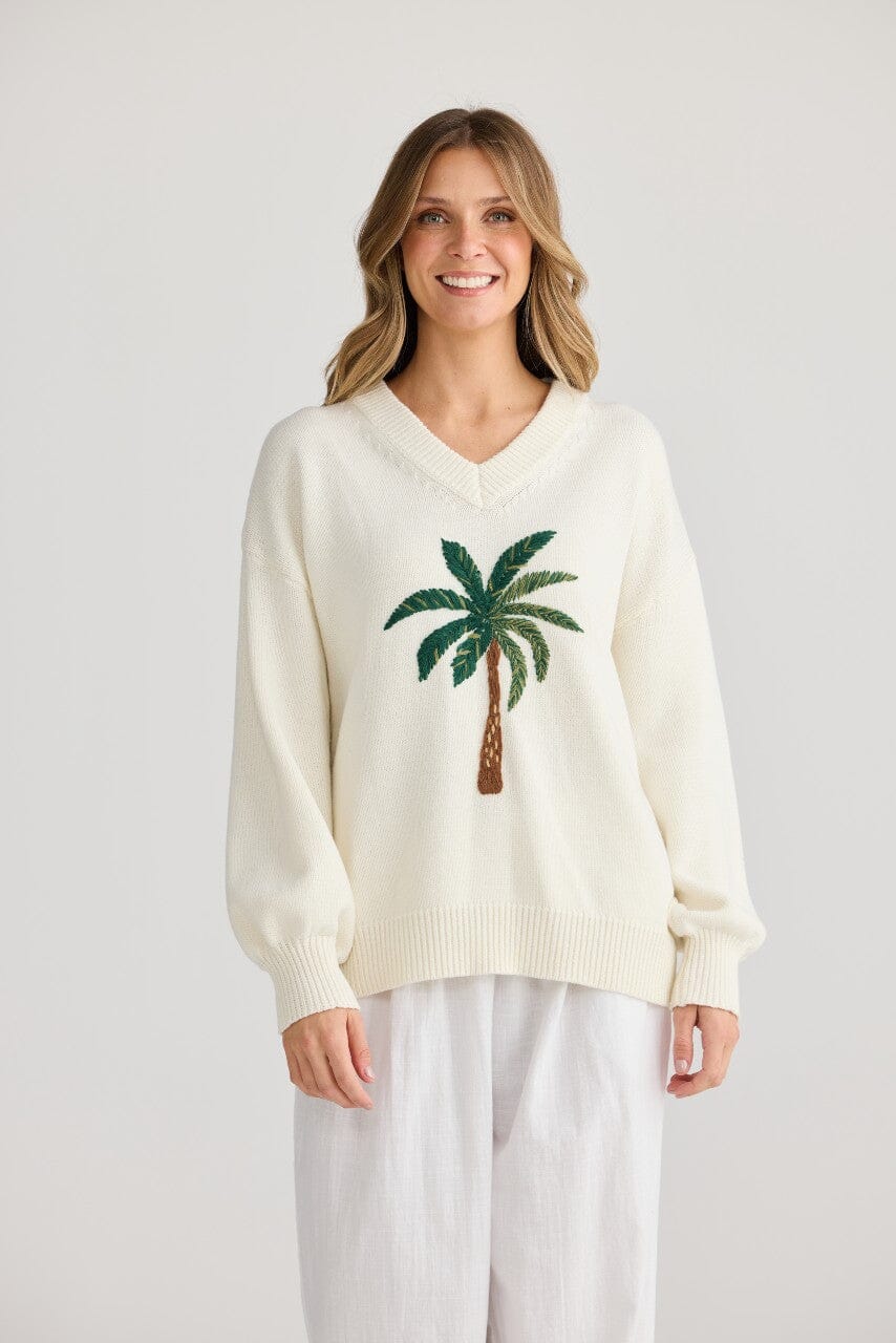 HOLIDAY Fiji Knit - Cream Jumpers + Knitwear - Zabecca Living
